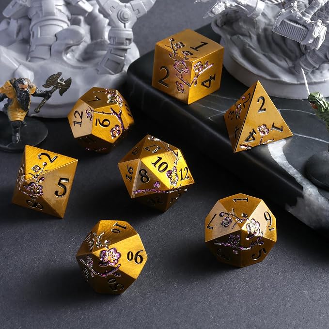 DNDND Flower Metal DND Dice - Image 6