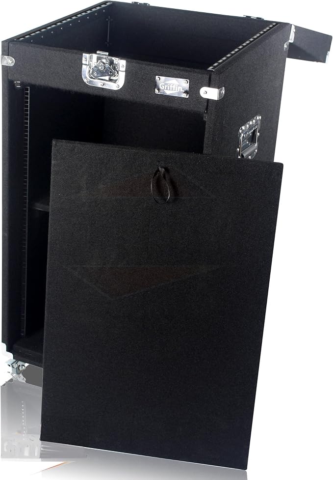 Griffin Rackmount Studio Mixer Flight Road Case – 25U Mount Space Amp Cabinet by Griffin