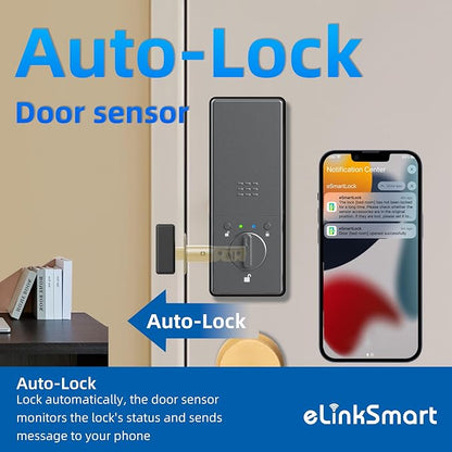 eLinkSmart Fingerprint Keyless Entry Door Lock - Image 7