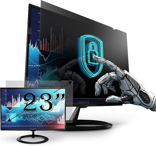 Privacy Screen Filter for 23 Inches Desktop Computer Monitor, Screen Protector by EZProScreenProtector