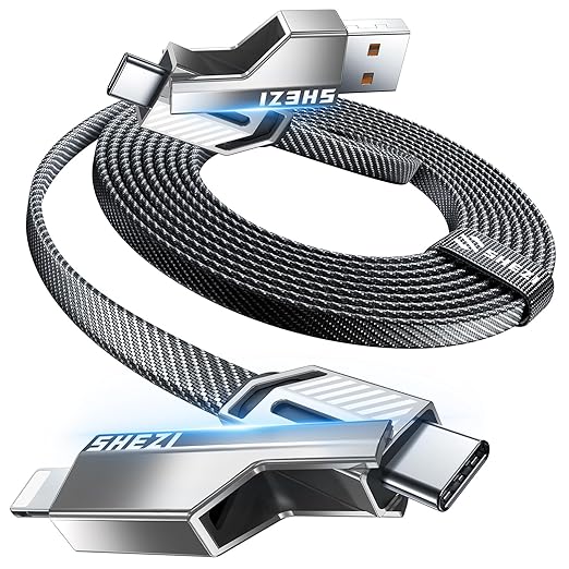 4-in-1 Long USB C Cable 45W 10FT Compatible by Vexipia