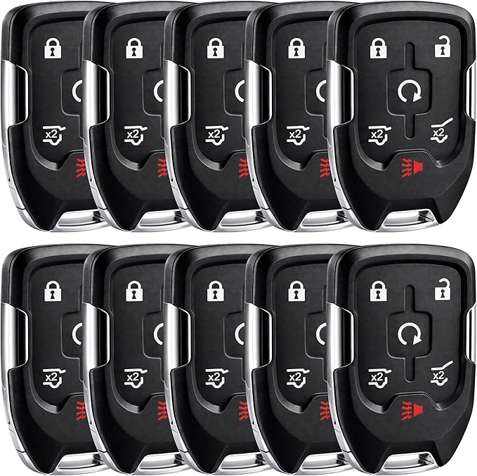 10X Smart Key Fob Replacement for 2015-2020 Chevy Suburban Tahoe GMC Yukon by USAREMOTE