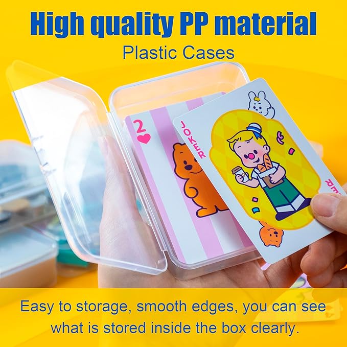 8 Pcs Playing Card Case, Small Clear Box, Plastic Deck Box, Card Deck Holder - Image 4