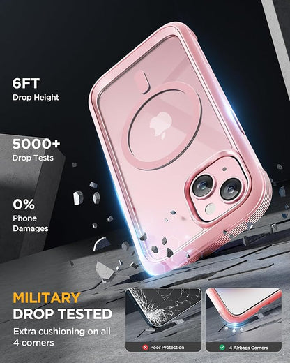 Miracase Magnetic for iPhone 15 Plus Case 6.7'' Full-Body Military Drop Proof - Image 5