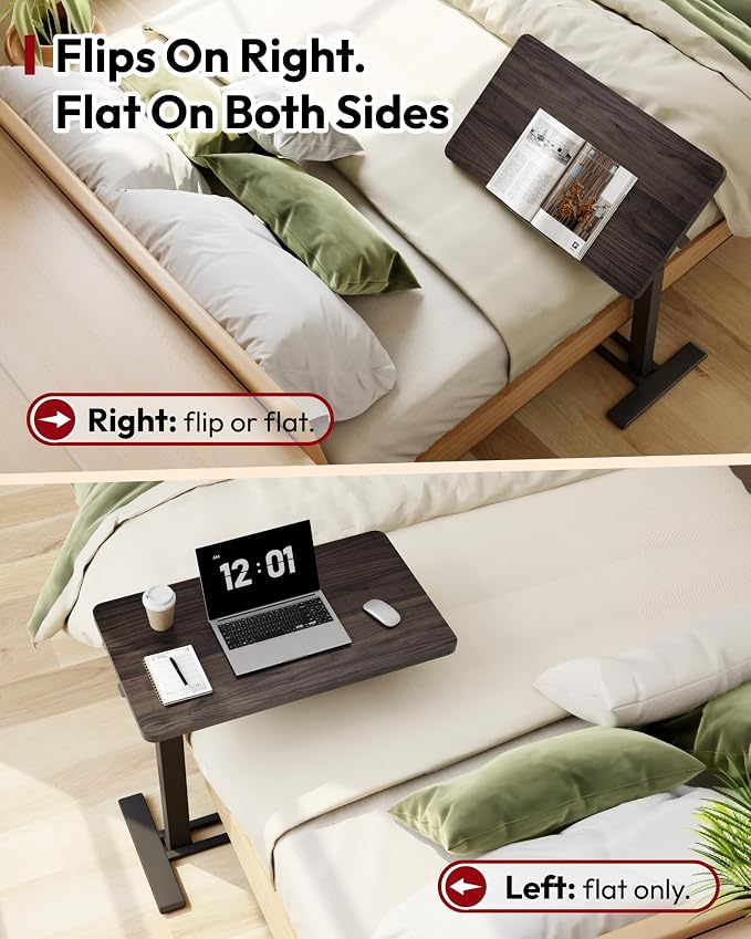 SANODESK Medical Adjustable Overbed Bedside Table - Image 5