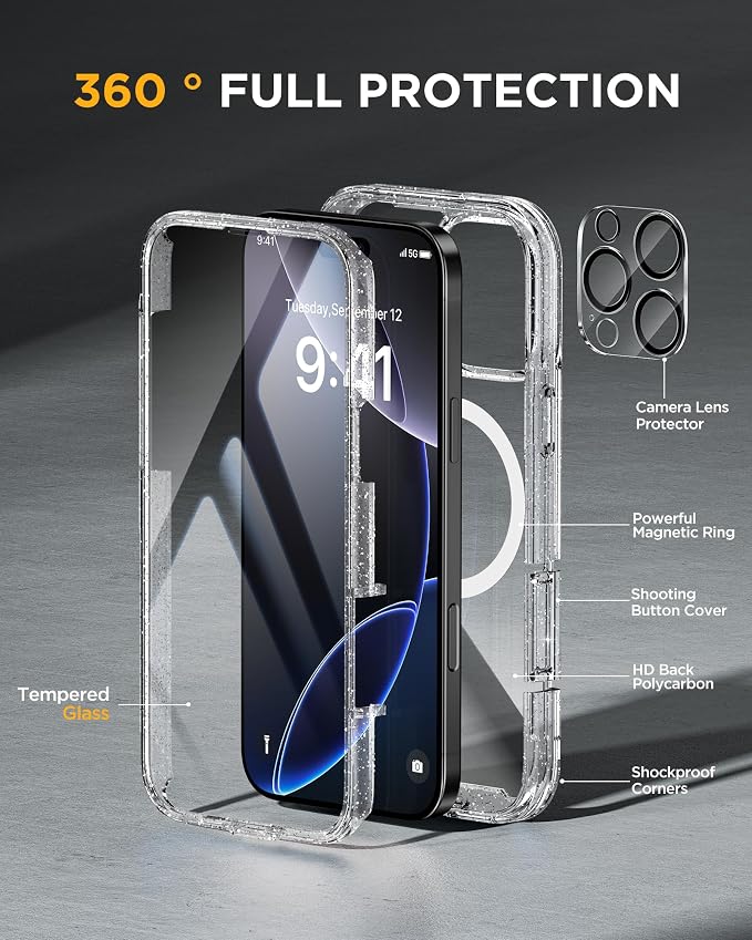 Miracase for iPhone 16 Pro Max Case 6.9'', Full-Body Bumper Phone case - Image 3