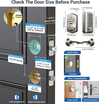 Veise Fingerprint Door Lock - Image 9