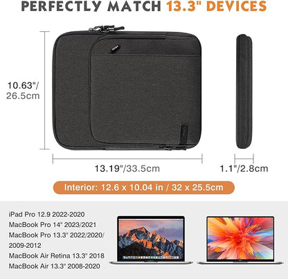 MoKo Laptop Sleeve Bag for 13.3-14 Inch, Notebook Carrying Case - Image 2