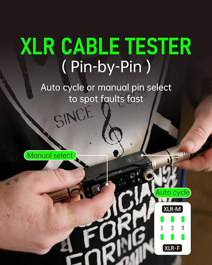 Xvive AT-2 Audio Tester Pro, 5-in-1 Signal Generator, XLR Cable Tester - Image 5