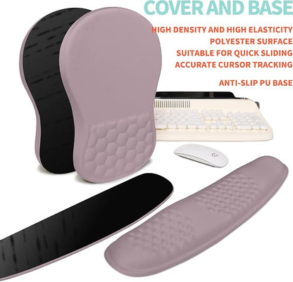 2-in-1 Ergonomic Set, Wave Rise Keyboard Wrist Rest and Massage Bulge Slope - Image 6