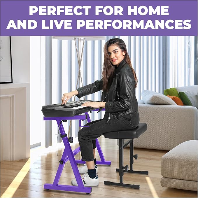 Liquid Stands Portable Heavy Duty Digital Piano Stand & Bench Set - Image 6