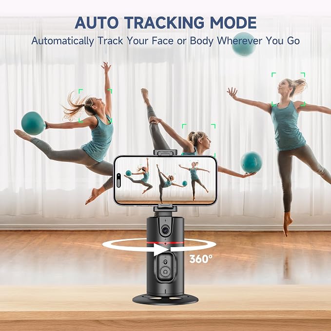 Auto Face Tracking Tripod, No App, Smart Shooting Phone Holder - Image 3