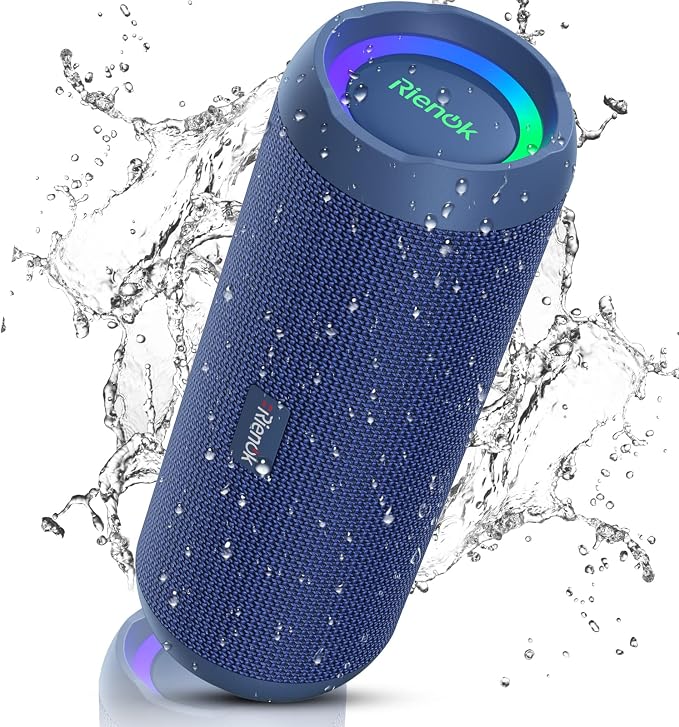 RIENOK Portable Bluetooth Speaker 30W Dual Pairing True Wireless Stereo HD by RIENOK