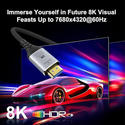Fiber Optic HDMI Cable 6FT, 8K Long HDMI 2.1 Cable, 48Gbps Ultra High Speed - Image 3