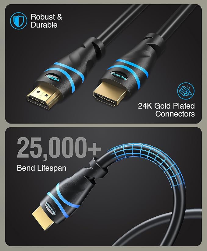 BlueRigger 8K HDMI Cable 10FT- 4 Pack, - Image 7