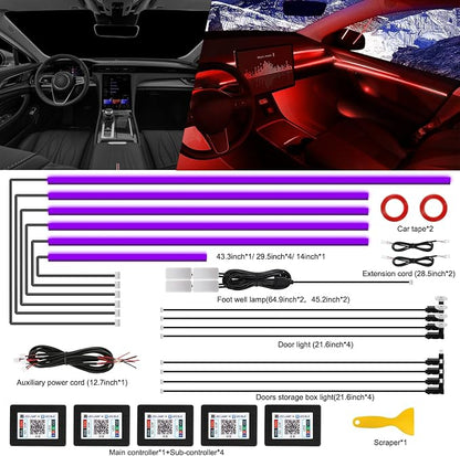 Acrylic Interior Car LED Strip Light - Image 2