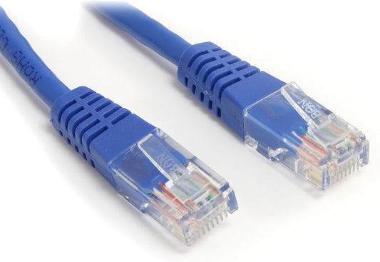 StarTech.com Cat5e Ethernet Cable - 6 ft - Blue - Patch Cable - Molded Cat5e by StarTech