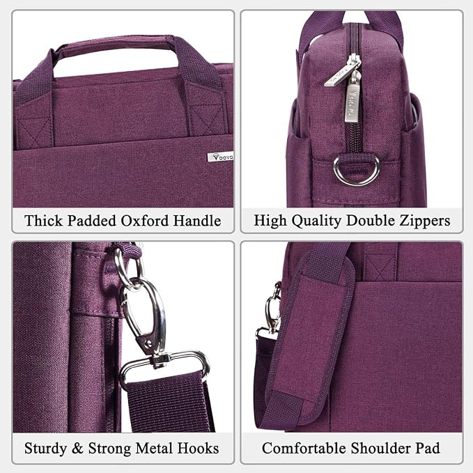 Voova Laptop Bag Case 15 15.6 16 Inch, Computer Sleeve Messenger Bag - Image 6