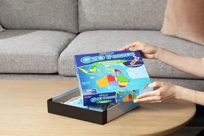 GeoToys GeoPuzzle, Australia & Oceania Shaped Jigsaw Puzzles, Geography Game - Image 6