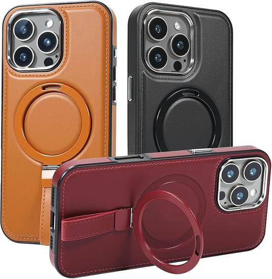 Leather Case, Suitable for iPhone 16 Pro Max Case, Invisible Magnetic Design by Unknown