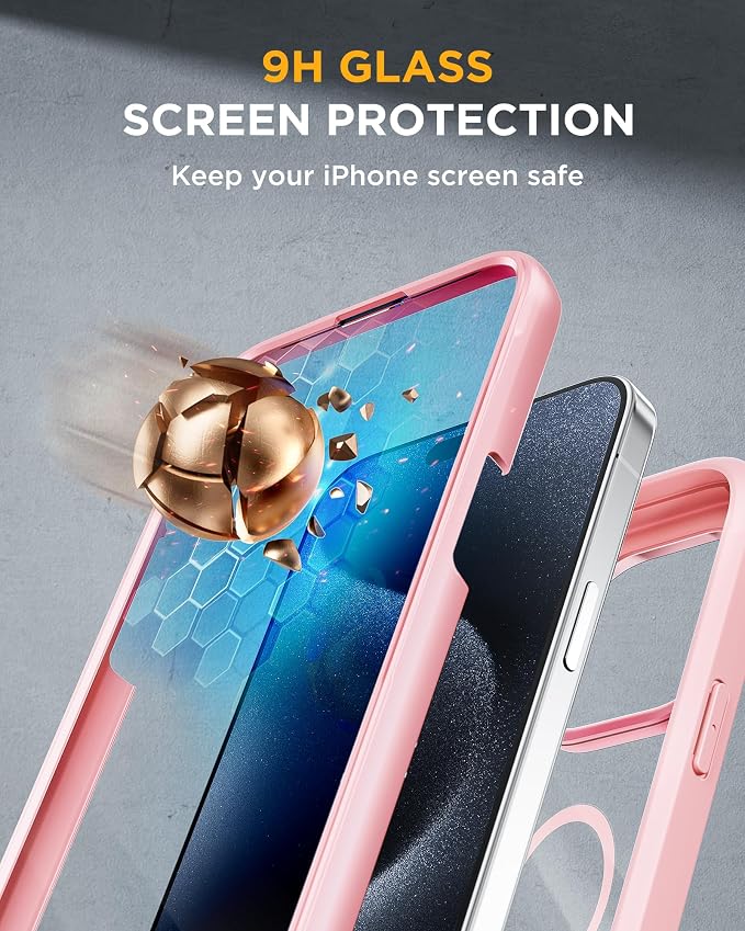 Miracase Magnetic for iPhone 15 Pro Max Case 6.7'' Full-Body Military Drop - Image 4