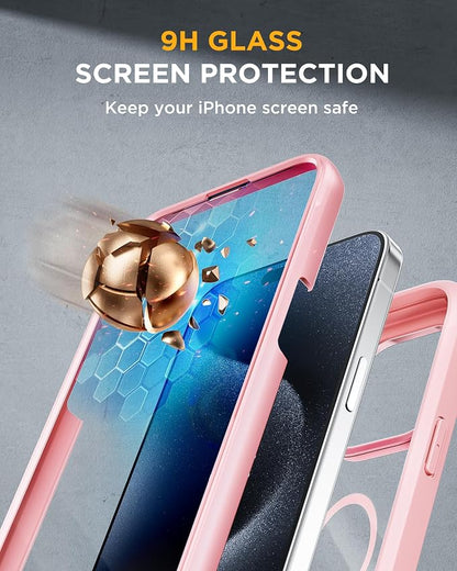 Miracase Magnetic for iPhone 15 Pro Max Case 6.7'' Full-Body Military Drop - Image 4