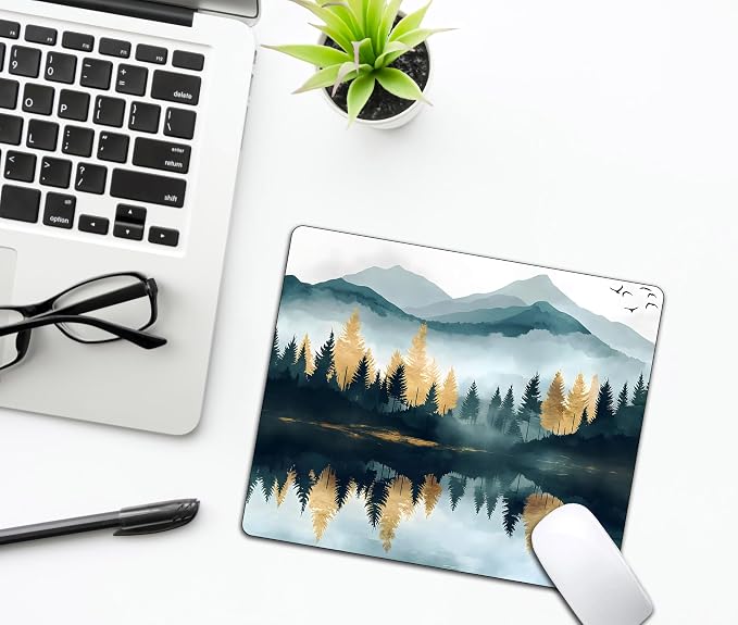 Aesthetics Misty Forest Mountain Mouse Pads - Image 6