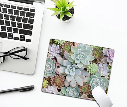 Cute Succulents Mouse Pad, Natural Plants Mousepad - Image 5