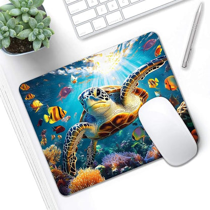 Mouse Pad, Cute Ocean Colorful Turtle Mouse Pads - Image 5