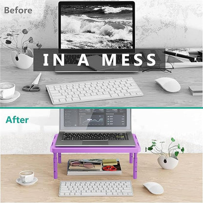 WALI Computer Monitor Stand for Desk, Adjustable Laptop Riser, Desk Monitor - Image 7