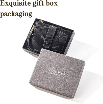 Keychain Wallet Wristlet Small Credit Card Holder Bracelet Key Chain Purse - Image 5