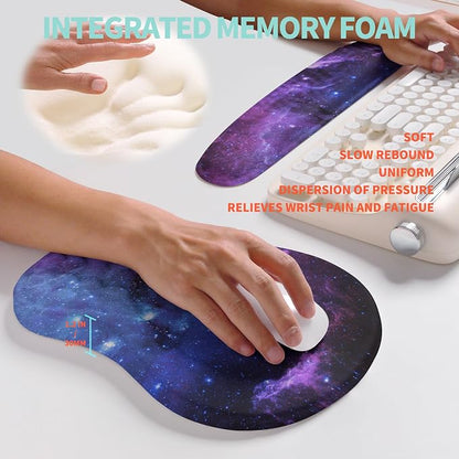 2-in-1 Ergonomic Set, Wave Rise Keyboard Wrist Rest and Massage Bulge Slope - Image 4