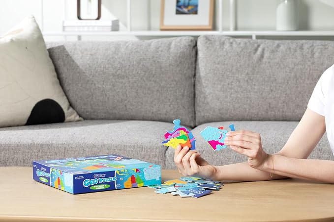 GeoToys GeoPuzzle, Australia & Oceania Shaped Jigsaw Puzzles, Geography Game - Image 7