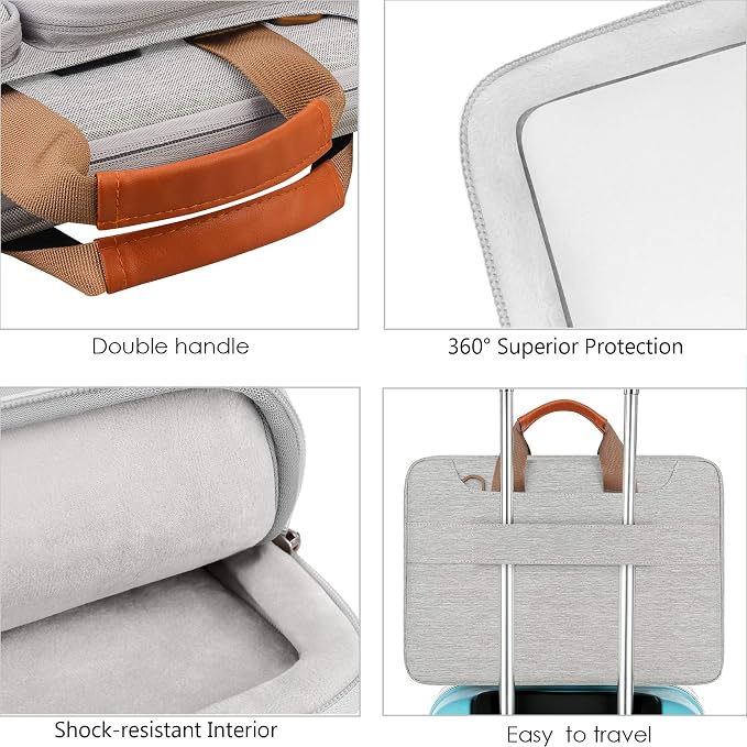 Lacdo 17 17.3 Inch Laptop Bag Women Men Sleeve Case - Image 4