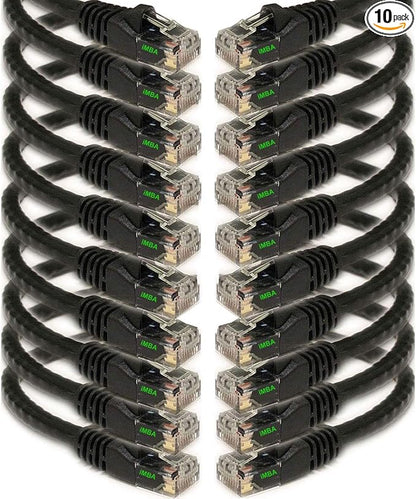 iMBAPrice 3' Cat5e Network Ethernet Patch Cable, 10 Pack by iMBAPrice