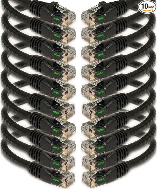 iMBAPrice 3' Cat5e Network Ethernet Patch Cable, 10 Pack by iMBAPrice