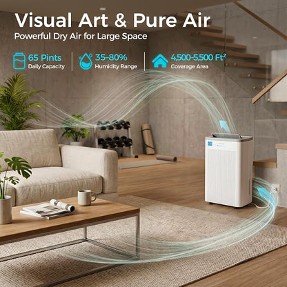 4500 Sq.Ft Most Efficient Energy Star 2025 Dehumidifier - Image 2