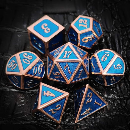 Haxtec Metal DND Dice Set Heavy D&D Dice - Image 3