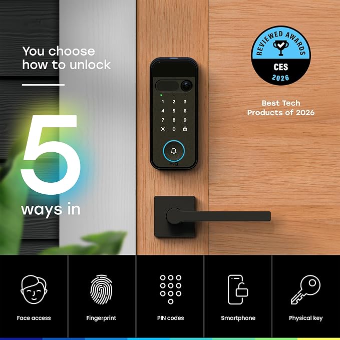myQ Secure View™ 3-in-1 Smart Lock Deadbolt + Garage Door Video Keypad + Power - Image 4