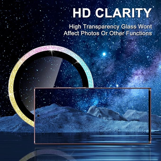 for Samsung Galaxy S22 Ultra Camera Lens Protector, Individual Metal Ring - Image 4