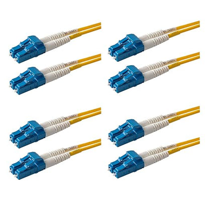 SpeedyFiberTX – 4-Pack 1 Foot LC to LC Fiber Patch Cable, Corning SMF-28 by SpeedyFiberTX
