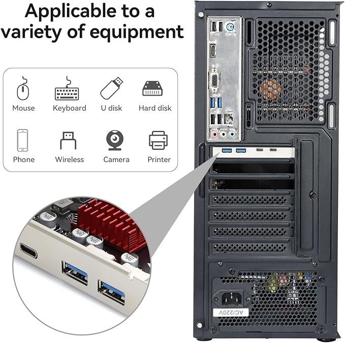 ELUTENG 4 Ports USB 3.1 PCIE Expansion Card Superspeed PCI Express Expansion - Image 6