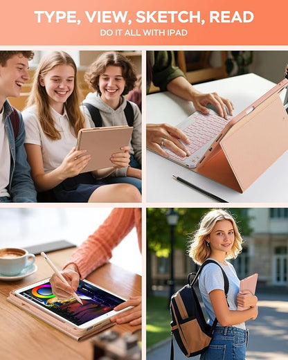 Keyboard Case for iPad 9th 8th 7th Generation Case 10.2" - Image 7