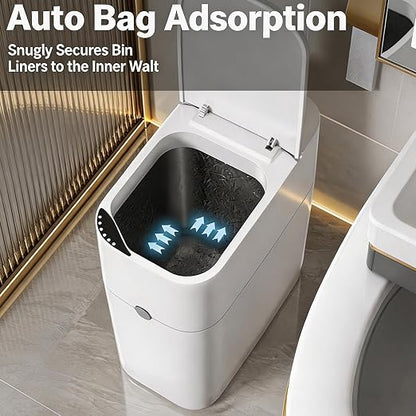 Motion Sensor Bathroom Trash Can, Automatic Touchless Smart Garbage Bin - Image 4