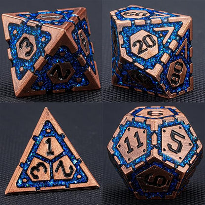 DND Metal Dice Set, Polyhedral Dice Set - Image 6