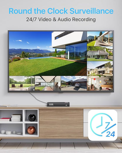 ZOSI 4K Spotlight PoE Security Camera System - Image 5