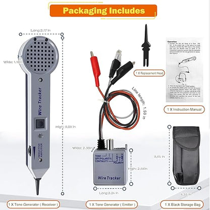 Lunarlipes Tone Generator Kit, Wire Tracer Circuit Tester, Tone Tracing Probe - Image 2