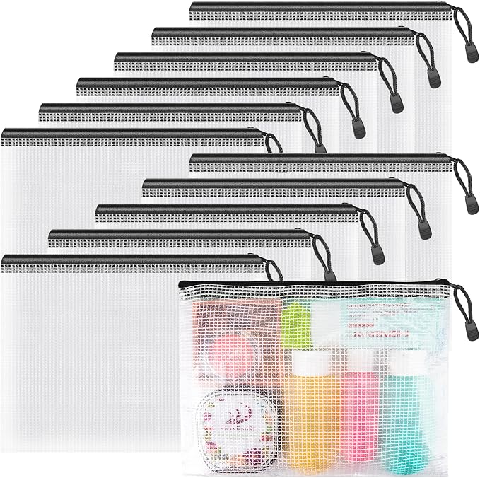Umriox Small Zipper Pouch, 9.5x7.1 in, Zipper Bags by UMRIOX