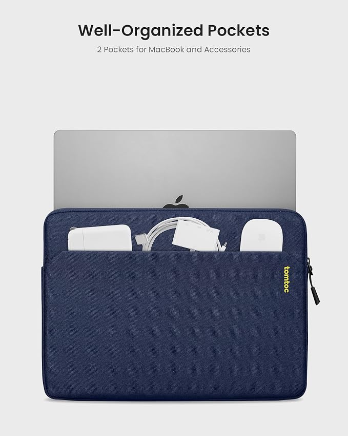 tomtoc Slim Laptop Sleeve Case for 13-inch New MacBook Air M4/A3420 M3/A3113 - Image 2