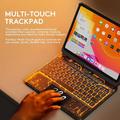 GUSGU Transparent Case with Wireless Keyboard - Image 6